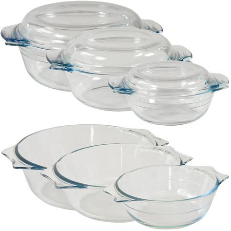Glass Casserole Dishes And Lids Pyrex Arcuisine Small Large Ebay