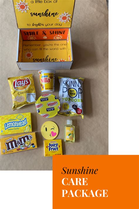 sunshine care package perfect  college freshman care packages