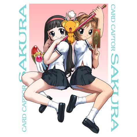 kinomoto sakura kero and daidouji tomoyo cardcaptor sakura and 1