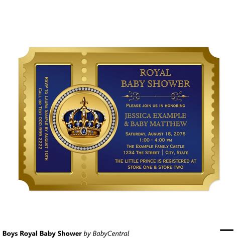boys royal baby shower invitation zazzlecom royal baby shower