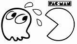 Pacman Coloring Pac Coloringfolder sketch template