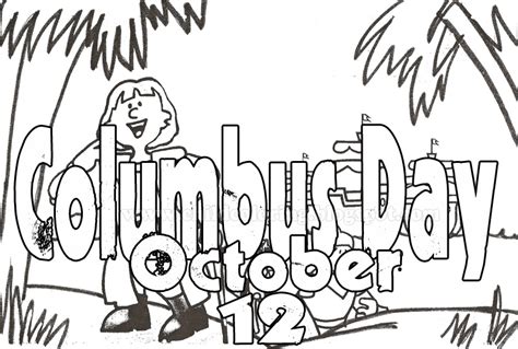 october  coloring page child coloring
