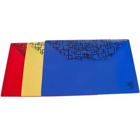 blue yellow  red printed document horizontal layout plastic file