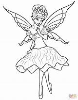 Coloring Fairy Pages Printable Supercoloring sketch template