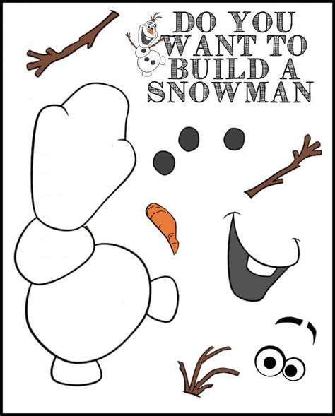 build  snowman printable printable word searches
