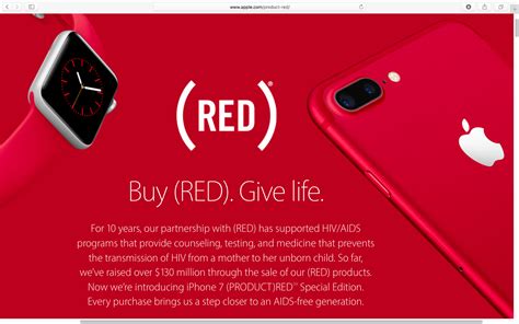 Apples Product Red Contributions Have Topped 130 Million
