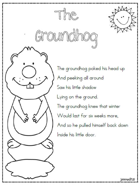 groundhog template printable tara blog