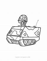 Coloring Pages Military Army Colouring Tank Vehicles Truck Cartoon Popular Library Clipart Coloringhome Comments sketch template