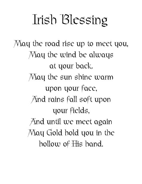 printable irish sayings irish quotes irish blessing printable