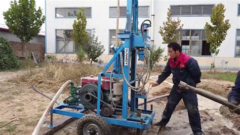 portable hydraulic water  drilling rig hfd  youtube