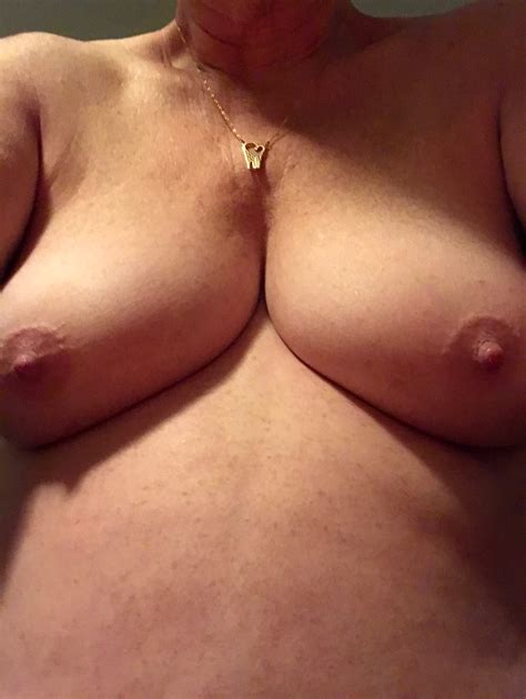 my wife showing off her great tits at