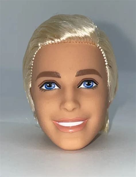 Barbie Movie 2023 Ken Doll Head Blonde Hair Blue Eyes Ryan Gosling