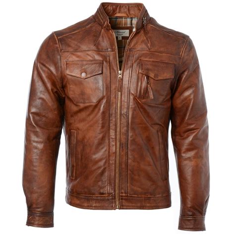 mens leather jacket tan edinburgh mens leather jackets