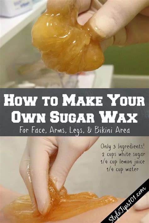 sugar wax  home diy sugar wax recipe recipe sugar