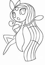 Pokemon Meloetta Coloring Pages Template sketch template