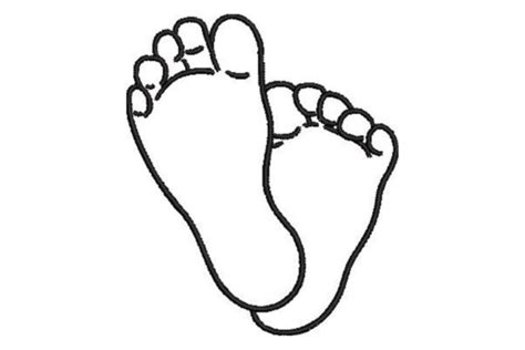 printable coloring pages  babies feet