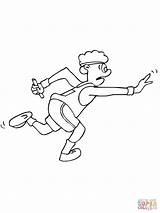 Relay Race Runner Coloring Color Pages sketch template