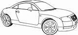 Coloring Audi Pages Car Tt Cars Popular sketch template