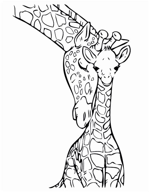 baby giraffe cute baby coloring pages  animals coloring page