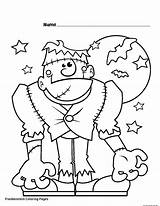 Frankenstein Monster Adults Coloriage Imprimer Davemelillo Getcolorings sketch template