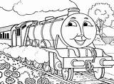 Thomas Coloring Train Pages Halloween Printable Color Getcolorings Appealing sketch template