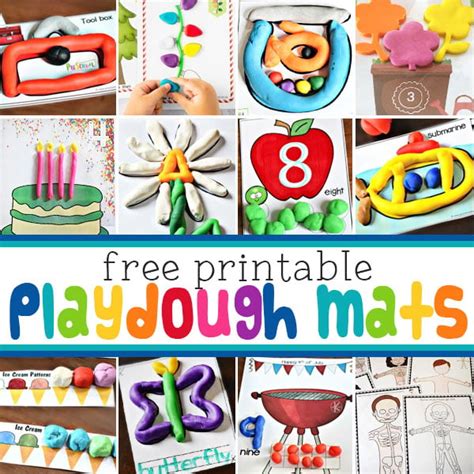 printable playdough mats  play doh recipes  kids