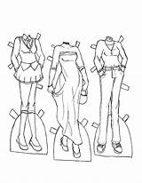Coloring Clothes Pages Dress Doll Kelly Winter sketch template