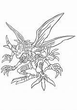 Digimon Coloring Pages Print Gif Kabuterimon Picgifs Choose Board Cute Sheets sketch template