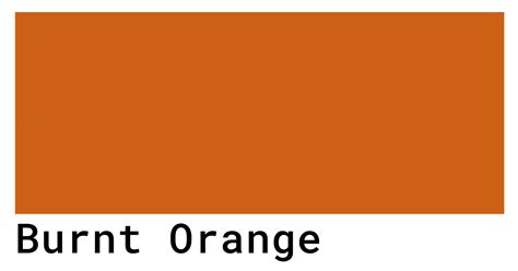 burnt orange color codes  hex rgb  cmyk values