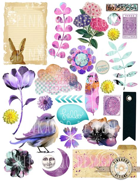 printable collage sheet   etsy uk