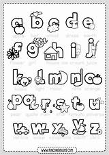 Abecedario Pintar Pronunciacion Rincon English Inglés Aprender Alphabet Rincondibujos Navegación sketch template