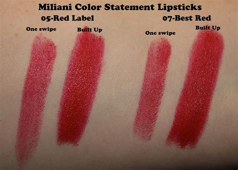 milani color statement lipsticks red lips records red lipstick