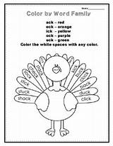 Phonics Coloring Pages Thanksgiving Easy Print Go Worksheets Color Turkey Printable Kindergarten Activities Template Teacherspayteachers Colors Elementary Choose Board sketch template