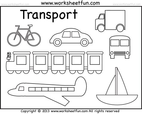 means  transportation preschool coloring pages transportation