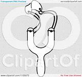 Outlined Sling Shot Illustration Royalty Clipart Vector Perera Lal sketch template