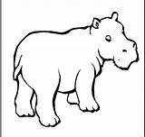 Hippo Coloring Pages Kids Drawing Line Cute Clipart Hippopotamus Cliparts Oleh Diposting Admin Di Clip Clipartmag Paintingvalley Library Comments sketch template