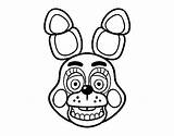 Bonnie Coloring Pages Fnaf Toy Getcolorings Print sketch template