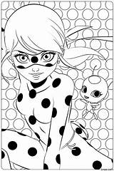 Coloring Ladybug Miraculous Pages Printable Print sketch template