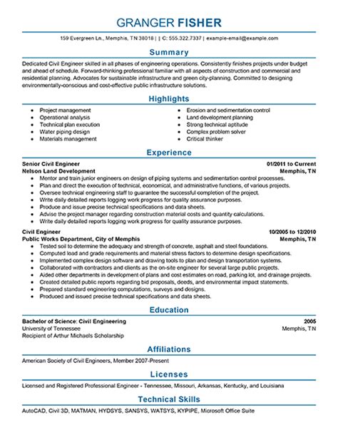 civil engineering resume format  india