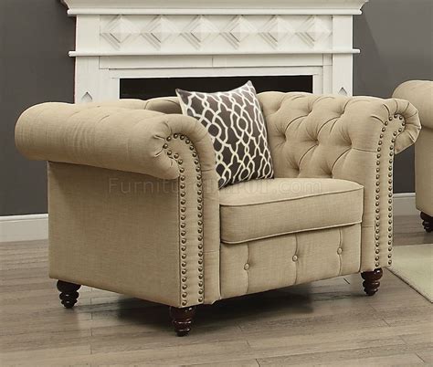 aurelia sofa   beige linen fabric  acme woptions