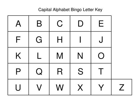 Calaméo Alphabet Bingo
