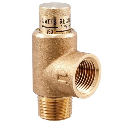watts   lead  brass pressure relief valve  lfc  home depot
