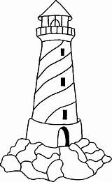 Lighthouse Coloring Pages Adults Coastal Template Phare Lighthouses sketch template
