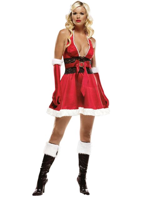 ladies sexy santa costume leg avenue mrs claus fancy dress christmas