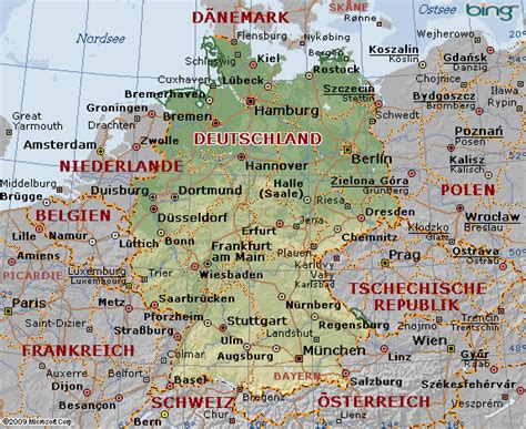 landkarte deutschlands