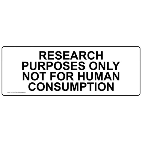 research purposes    human consumption label nhe