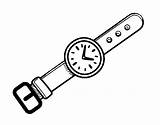 Wristwatch Coloring Wrist Reloj Colorear Dibujos Un Pintar Pages Coloringcrew Fashion Muneca Print Template sketch template