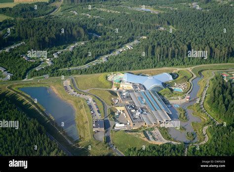 aerial view  trois forets holiday park  center parcs company stock photo  alamy
