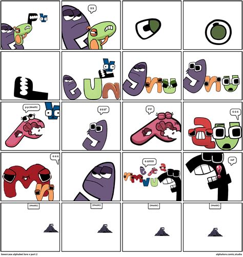 lowercase alphabet lore  part  comic studio