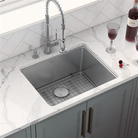 undermount bar prep kitchen sink  gauge stainless steel single bowl ruvati usa